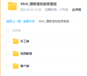 Mir6_缥缈渡劫版修复版-源码巢