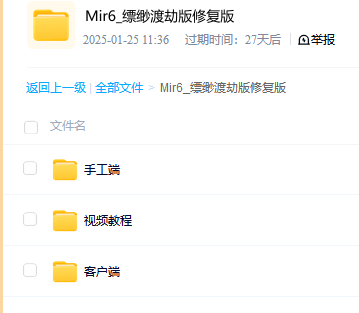 Mir6_缥缈渡劫版修复版-游戏教程论坛-交流圈子-源码巢