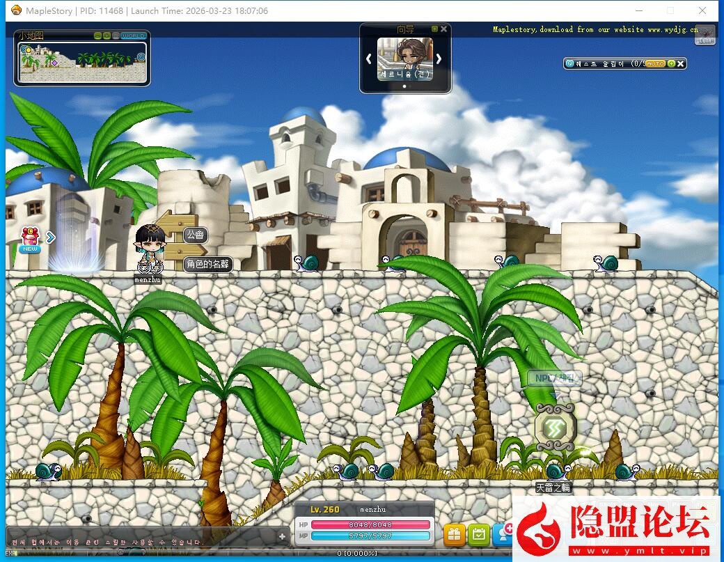 最新整理价值千元端【冒险岛KMS391】VM一键单机版韩服端相当于国服210高版本完整端 6转技能/新地图桃园/新职业 GM命令工具 物品ID